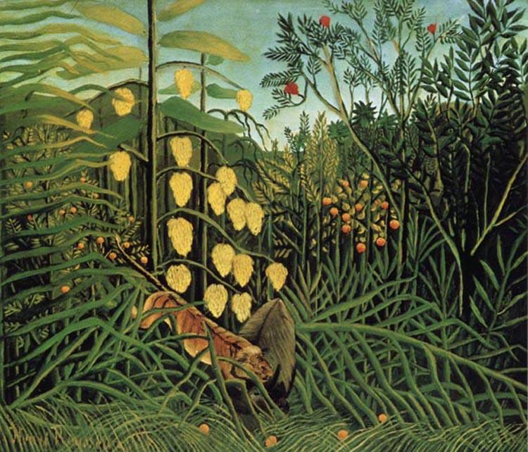 Henri Rousseau Fight Between a Tiger and a Bull oil painting image